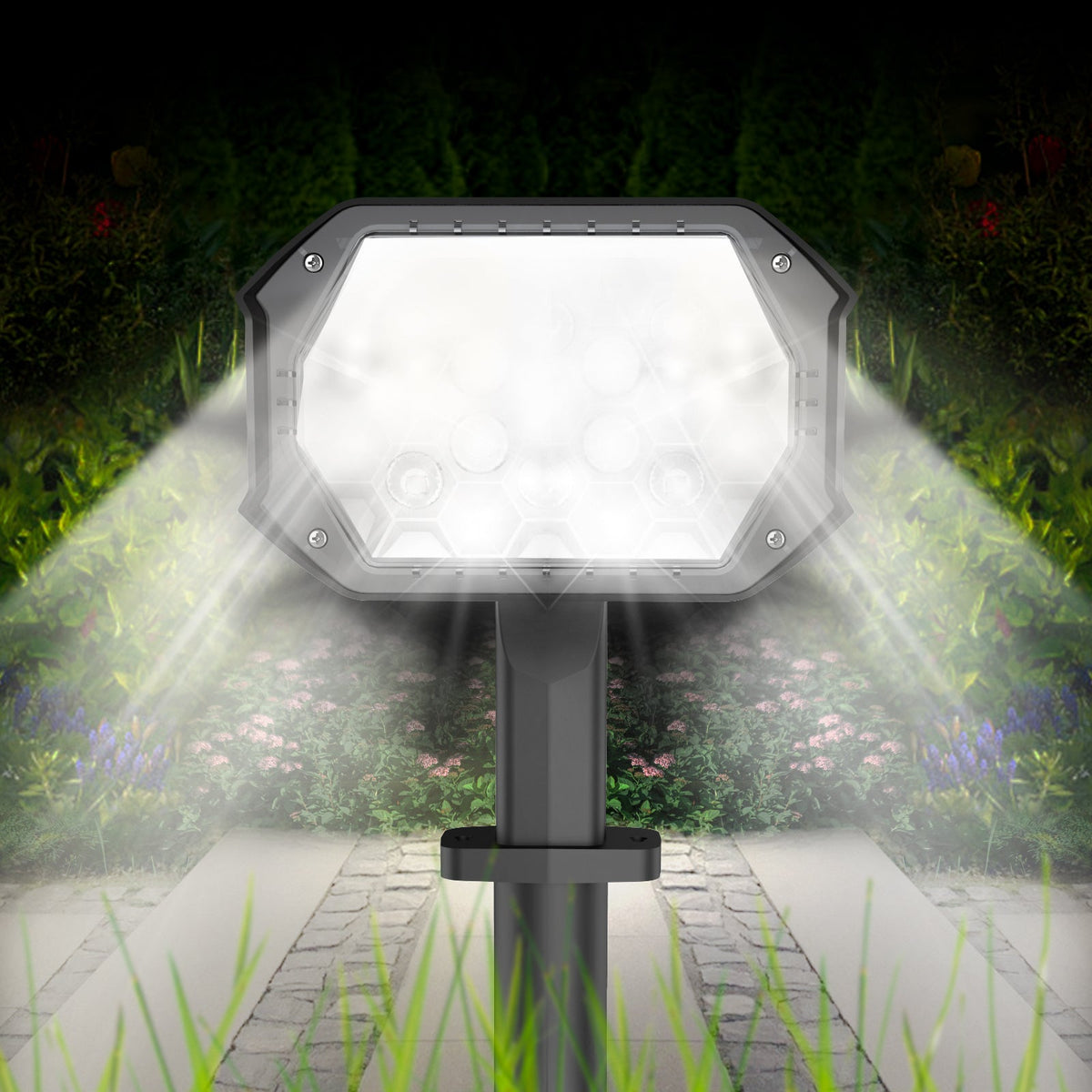 Waterproof Outdoor Solar Pathway Spot Light for Garden Yard and Patio view 4