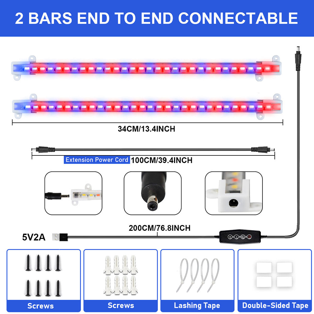 Full Spectrum Dimmable LED Grow Light Strips for Indoor Plants view 3