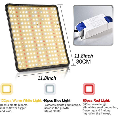256LEDs LED Plant Grow Lights with On Off Switch Panel for Seedlings view 8