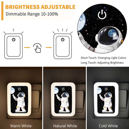 Plug in Night Light Lamp for Bedroom Hallway and Bathroom Walls