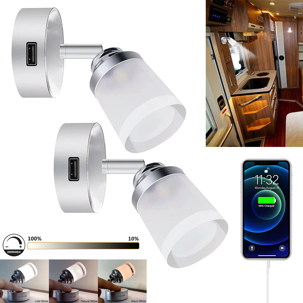 12 to 24V LED Reading Light for Bed Desk and Travel Reading Use view 3