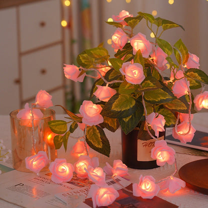 Rose Flower Fairy String Lights for Bedroom Party and Wedding Decor view 3