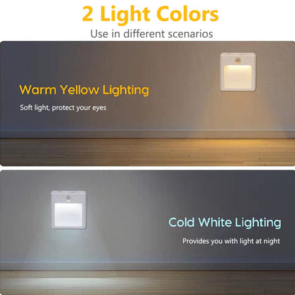 Plug in LED Motion Sensor Night Lights Lamp for Bedroom and Hallway view 3