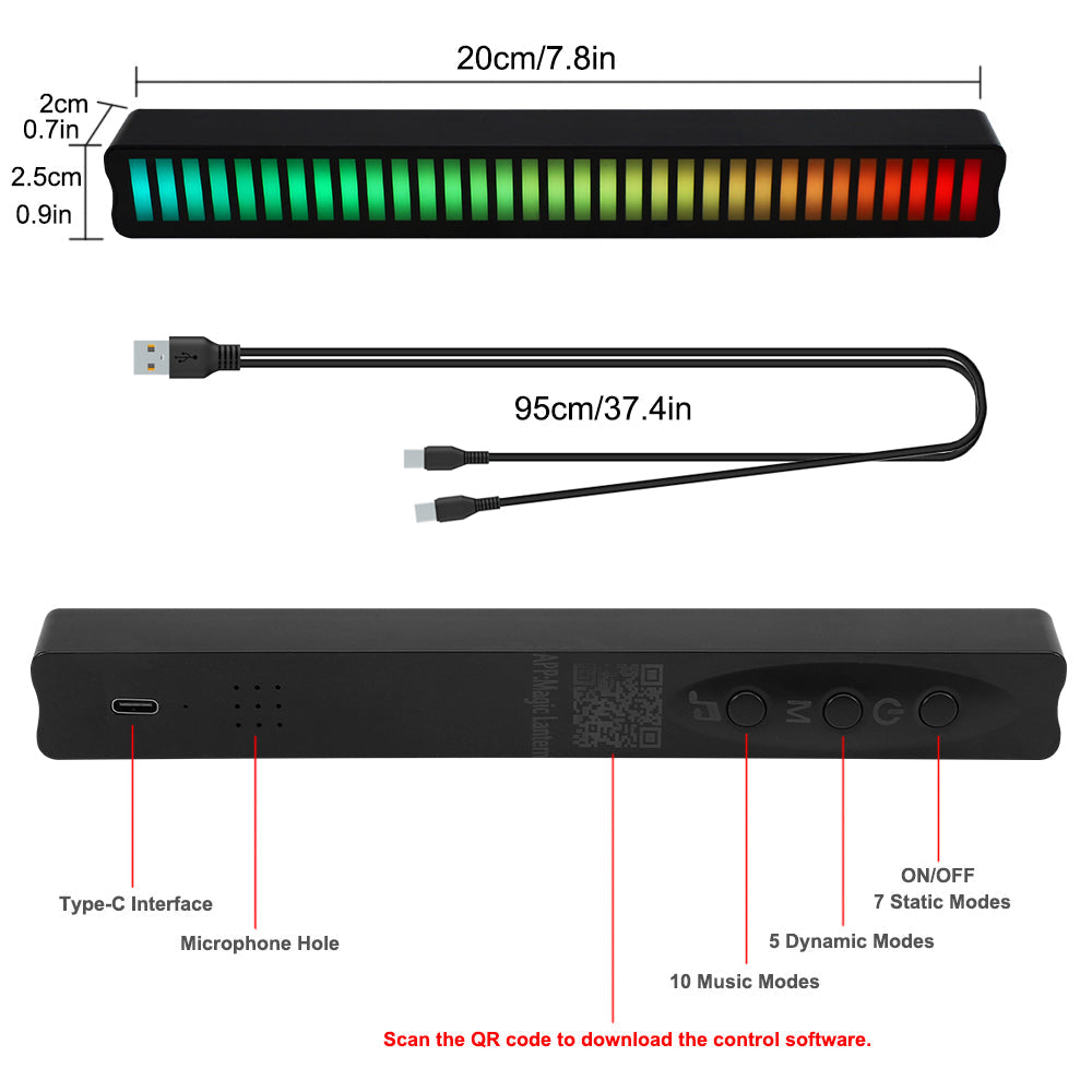 LED RGB Atmosphere Strip Light for Bedroom TV and Room Decor view 3