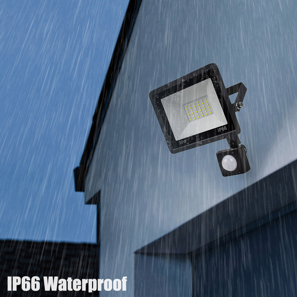 Outdoor PIR LED Motion Sensor Security Lights for Porch and Garage view 3
