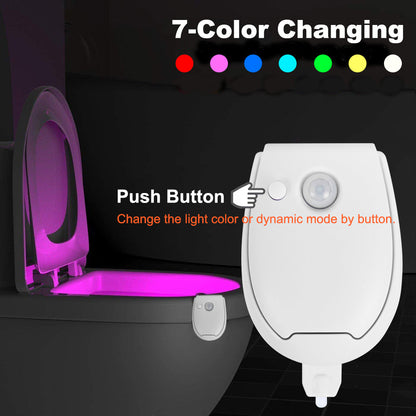 LED Toilet Night Light PIR Motion Sensor Lamp for Bedroom and Hallway view 3