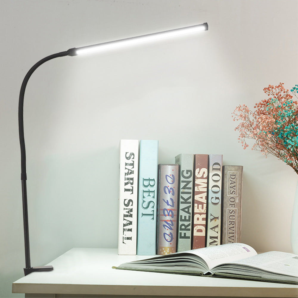 8W Dimmable LED Floor Lamp Adjustable Gooseneck Clip on Light view 3