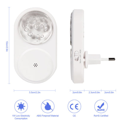 LED Night Light Plug into Wall Lamp for Bedroom Hallway and Bathroom view 12
