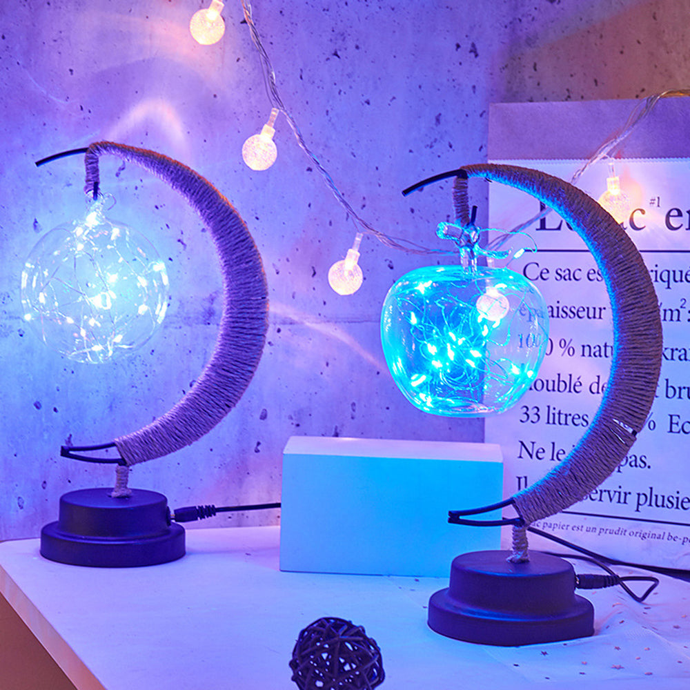 Glass Ball LED Night Light Lamp for Bedroom Hallway and Bathroom view 3