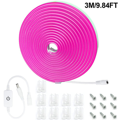 Waterproof Touch Switch Dimmable LED Neon Strip Light for Room Decor view 3