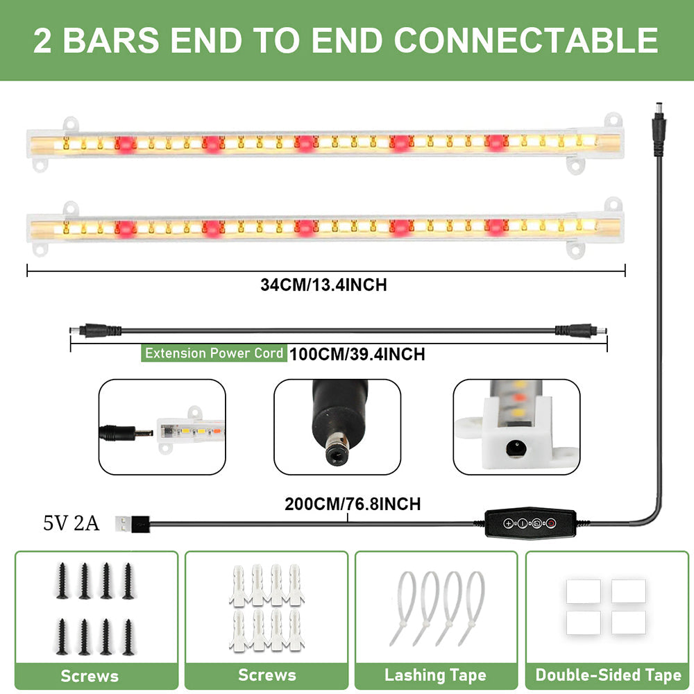 LED Grow Light Strips 3500K Full Spectrum Sunlight for Indoor Plants view 3