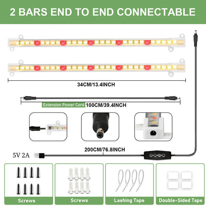 LED Grow Light Strips 3500K Full Spectrum Sunlight for Indoor Plants view 3