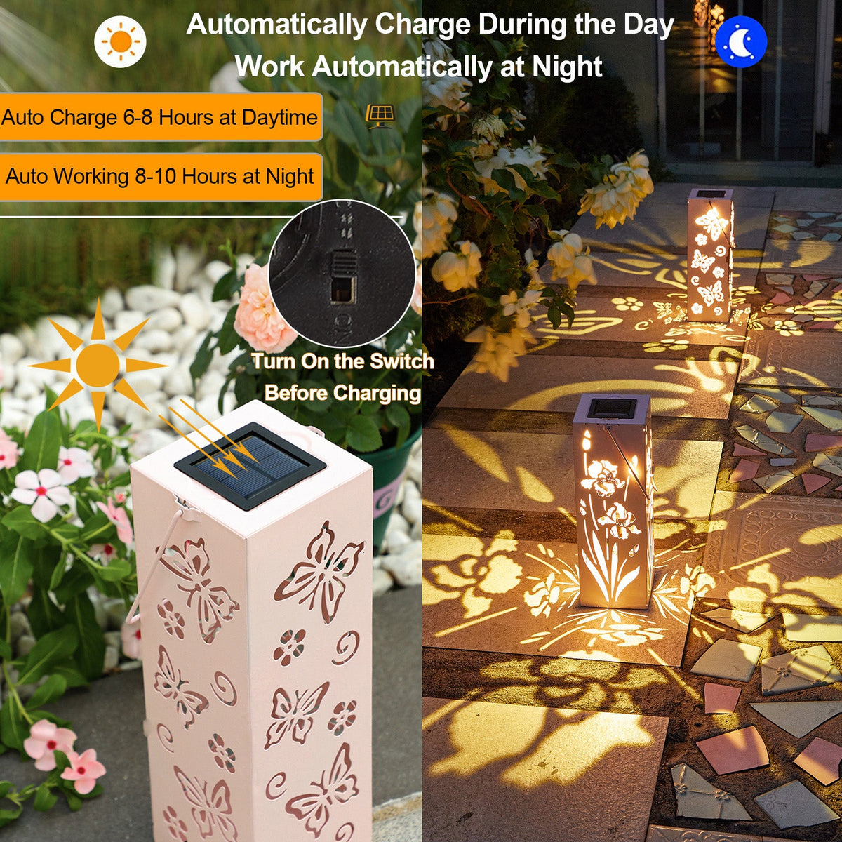 Waterproof Solar Garden Lights for Garden Yard and Patio Decor view 3