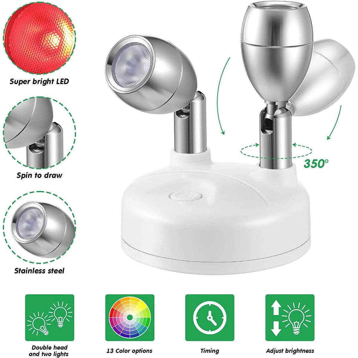 RGB Wireless Spotlight for Accent Lighting Shelves and Displays view 3