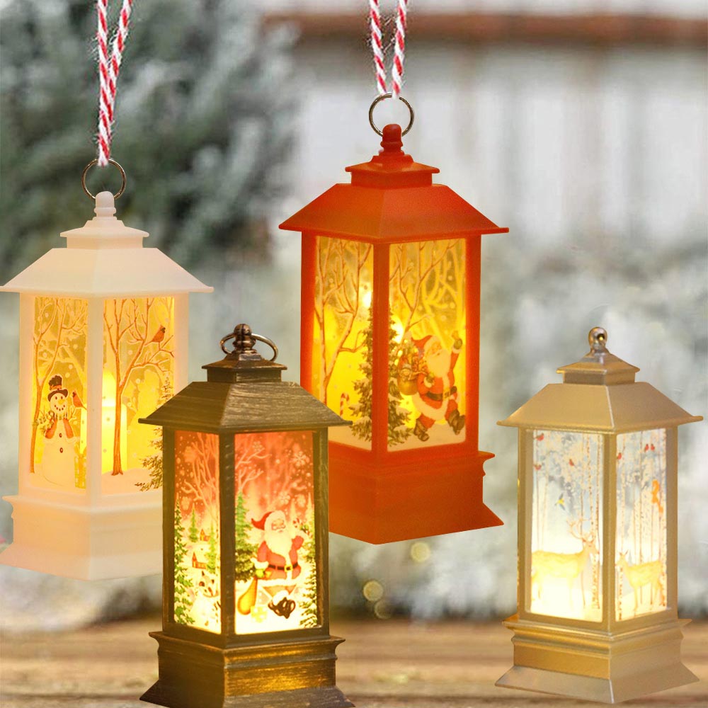 Christmas Portable Flameless LED Candle Lanterns Lights for Home Decor view 3