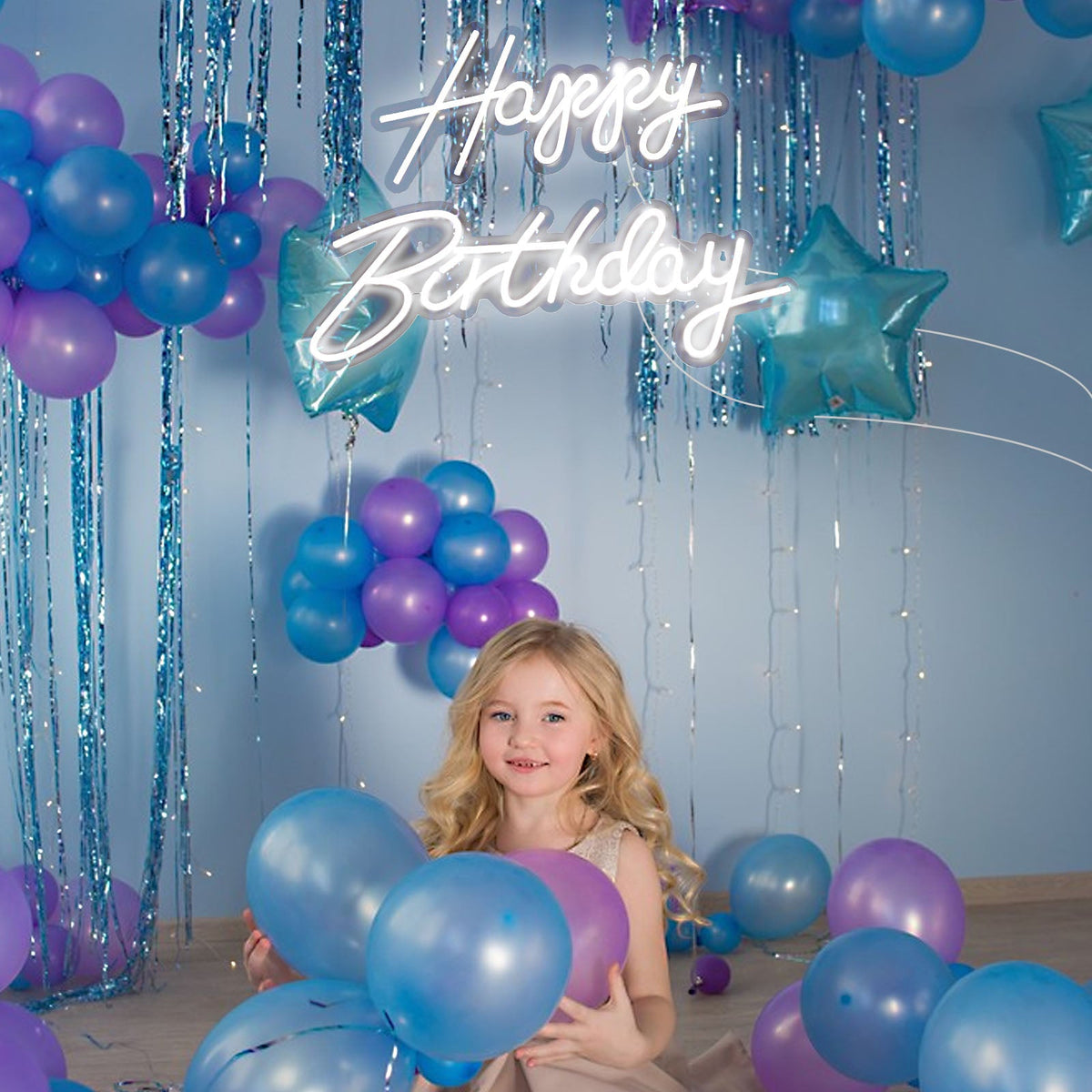 Happy Birthday LED Neon Sign Large Size for Bedroom Bar and Wall Decor view 6