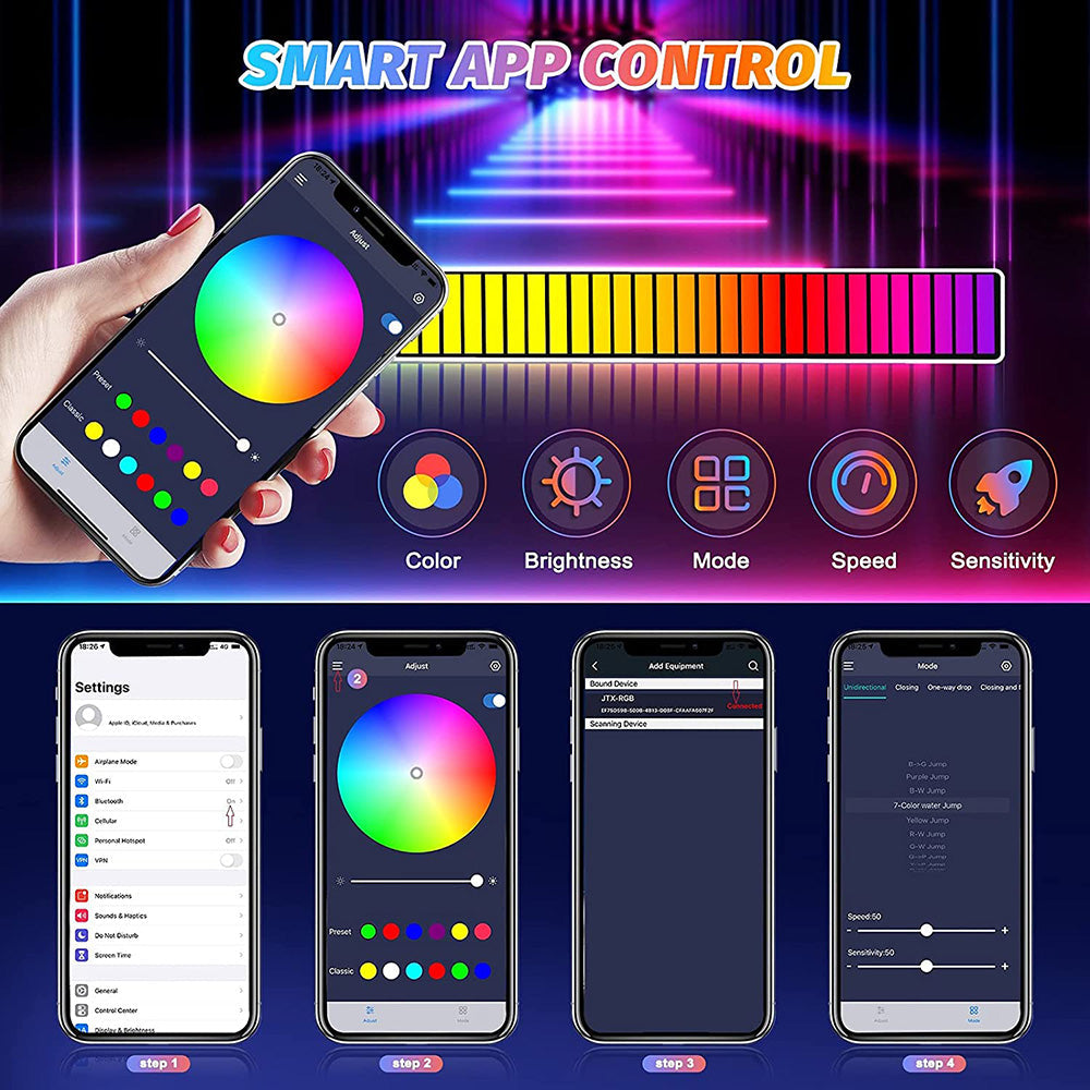 40 LED RGB Atmosphere Strip Light for Bedroom TV and Room Decor view 3