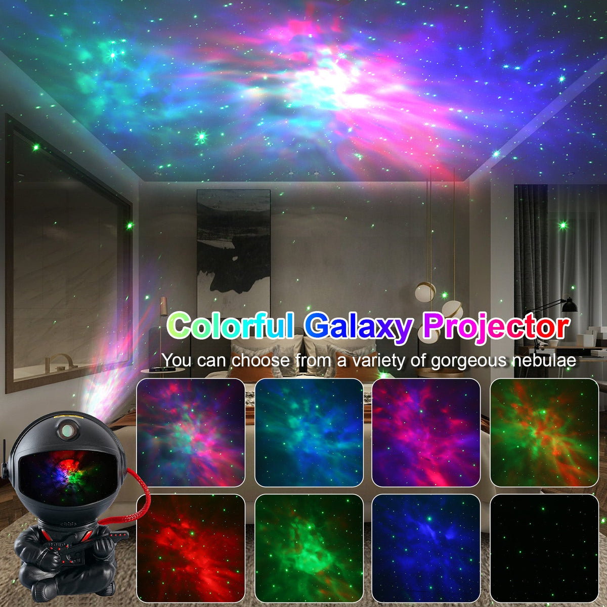 Galaxy Projector Star Night Light for Bedroom Ceiling and Room Decor view 4