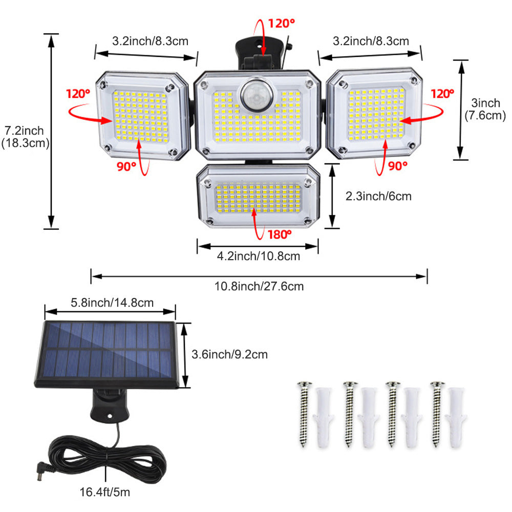 Waterproof Motion Sensor Solar Outdoor Lights for Garden and Patio view 3