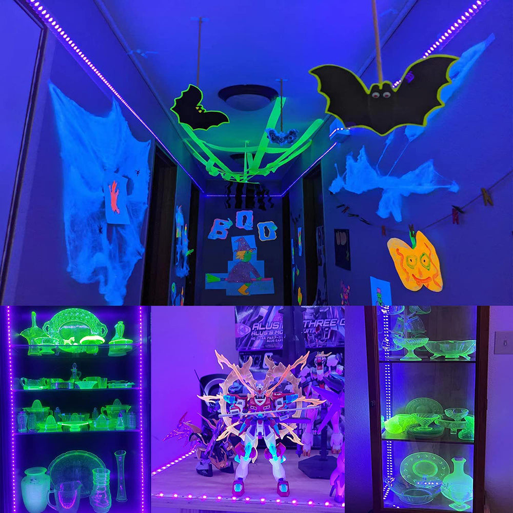 2.5M LED UV Black Strip Light for Parties Posters and Room Decor view 13