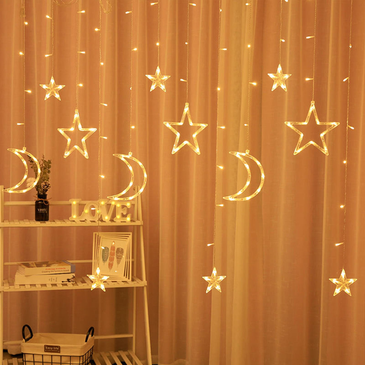 Waterproof LED Curtain Icicle String Light 3M 120LEDs for Window Decor view 5