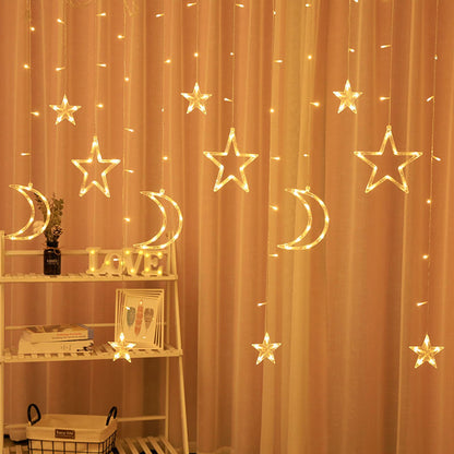Waterproof LED Curtain Icicle String Light 3M 120LEDs for Window Decor view 5