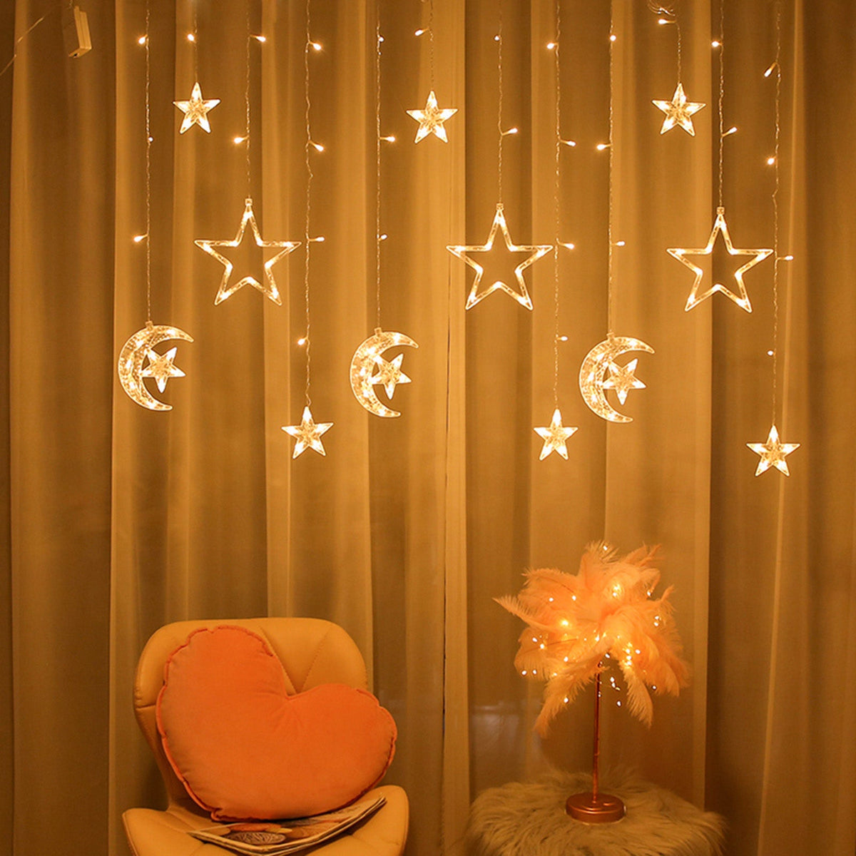 LED Curtain Icicle String Light 3M 126LEDs for Window and Party Decor view 11