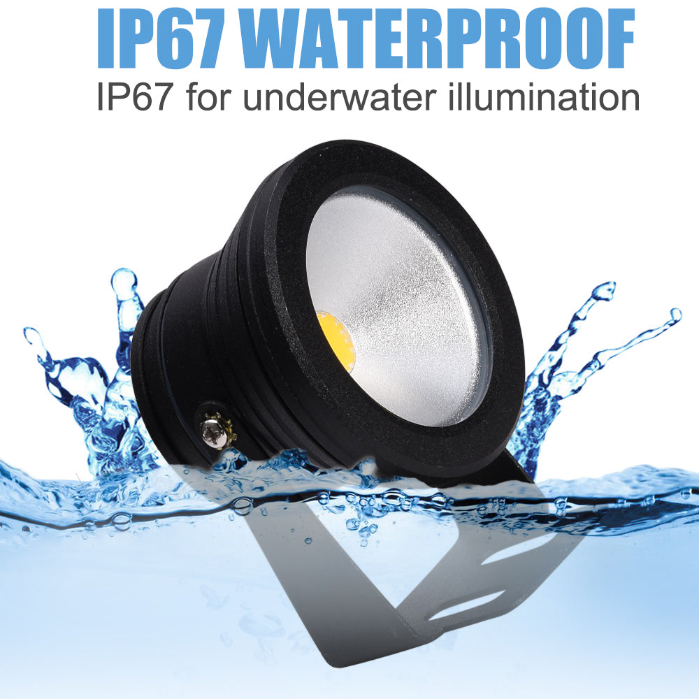 10W 12V Waterproof LED Underwater Flood Light for Garden and Patio view 4