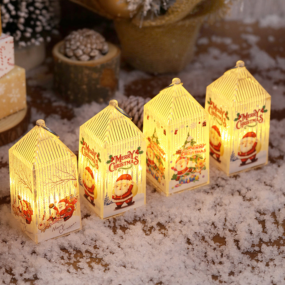 Christmas Portable Mini Hanging Lanterns for Home and Garden Decor view 4