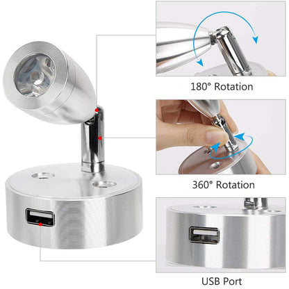 LED Spotlight Reading RV Interior Light for Bed and Travel Reading view 4