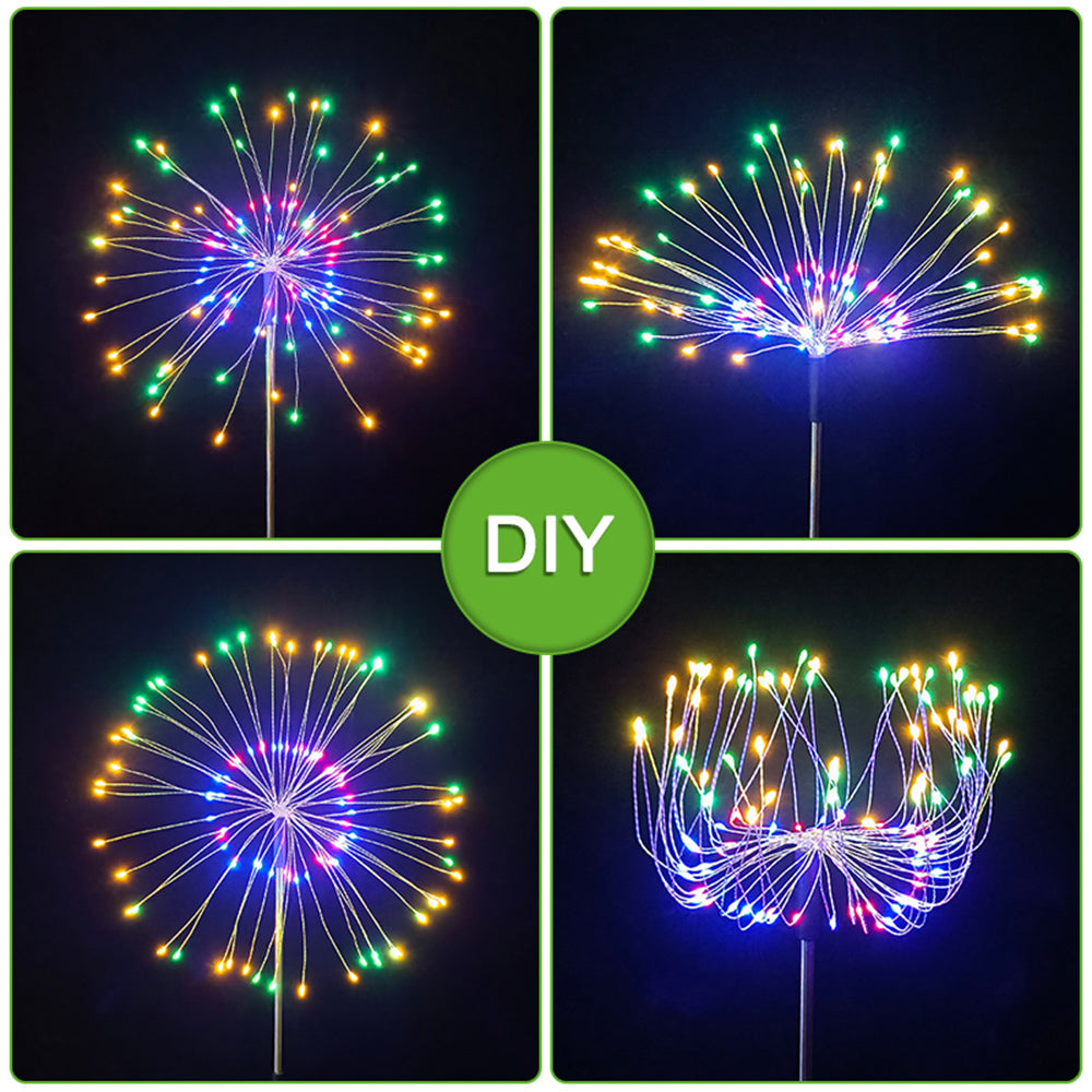 LED DIY Firework Solar Lights for Garden Yard and Patio Decor view 5