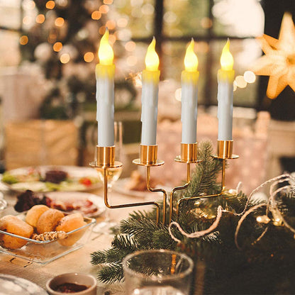 LED Flameless Taper Flickering Candles for Home Table and Party Decor view 5