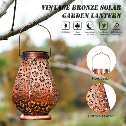 Solar Garden Lanterns Outdoor Hanging Lights for Patio Decor