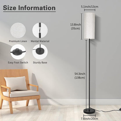 Modern Tall Standing Floor Lamps for Living Room and Bedroom view 4