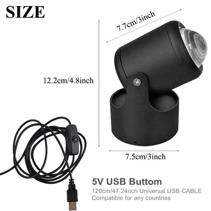 LED Sunset Rainbow Projection Light for Bedroom Ceiling and Room Decor view 4