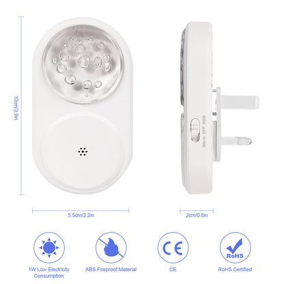 LED Night Light Plug into Wall Lamp for Bedroom Hallway and Bathroom view 13