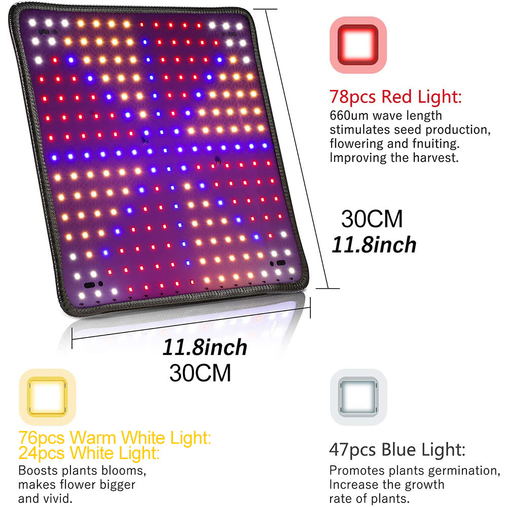 256LEDs LED Plant Grow Lights with On Off Switch Panel for Seedlings view 9