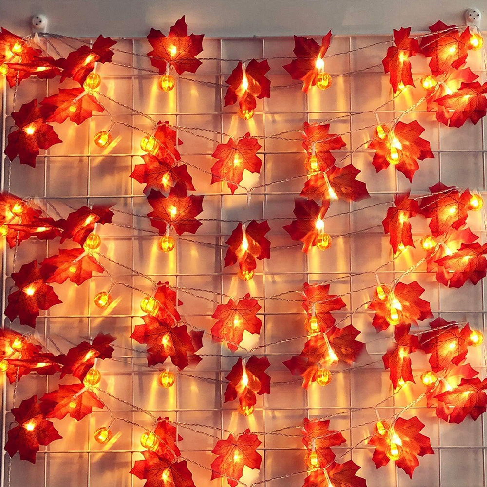 Fall Garland String Lights for Bedroom Party and Wedding Decor view 4