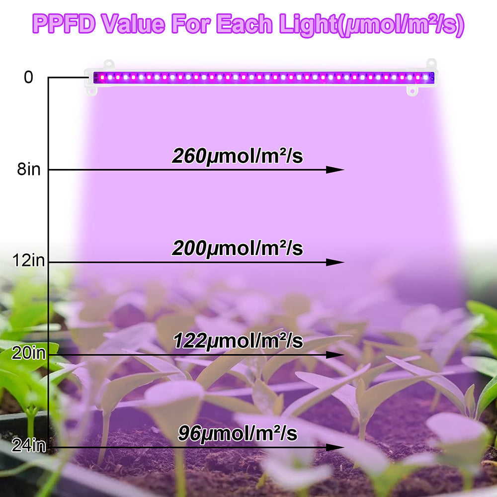 LED Grow Light Strips for Indoor Plants Seedlings and Herb Shelves view 3