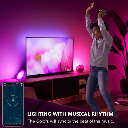 LED Smart Light Table Lamp for Bedroom Nightstand and Desk Decor view 4
