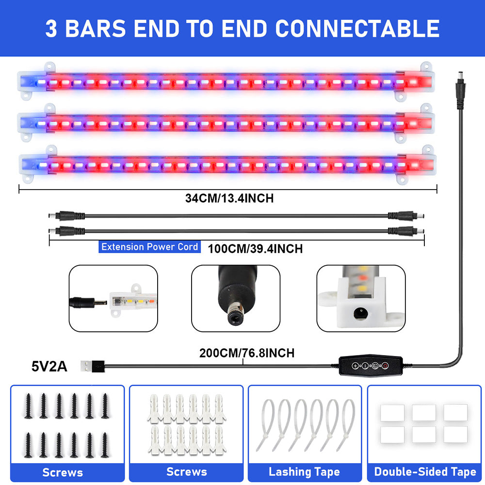 Full Spectrum Dimmable LED Grow Light Strips for Indoor Plants view 4