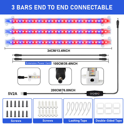 Full Spectrum Dimmable LED Grow Light Strips for Indoor Plants view 4