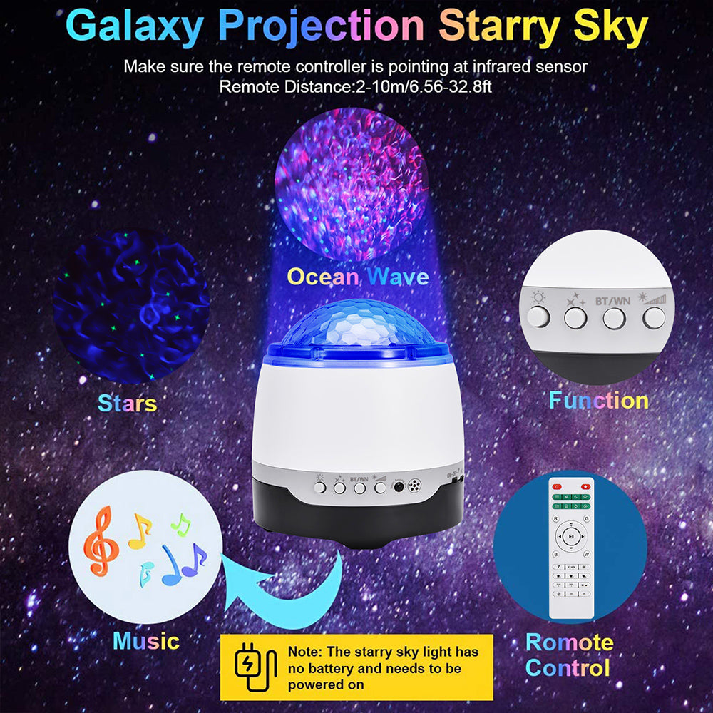 LED Galaxy Star Projector Night Light Lamp for Bedroom Ceiling view 4