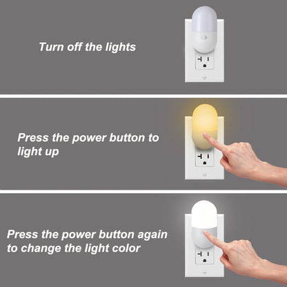 Plug in LED Night Light Lamp for Bedroom Hallway and Bathroom view 4