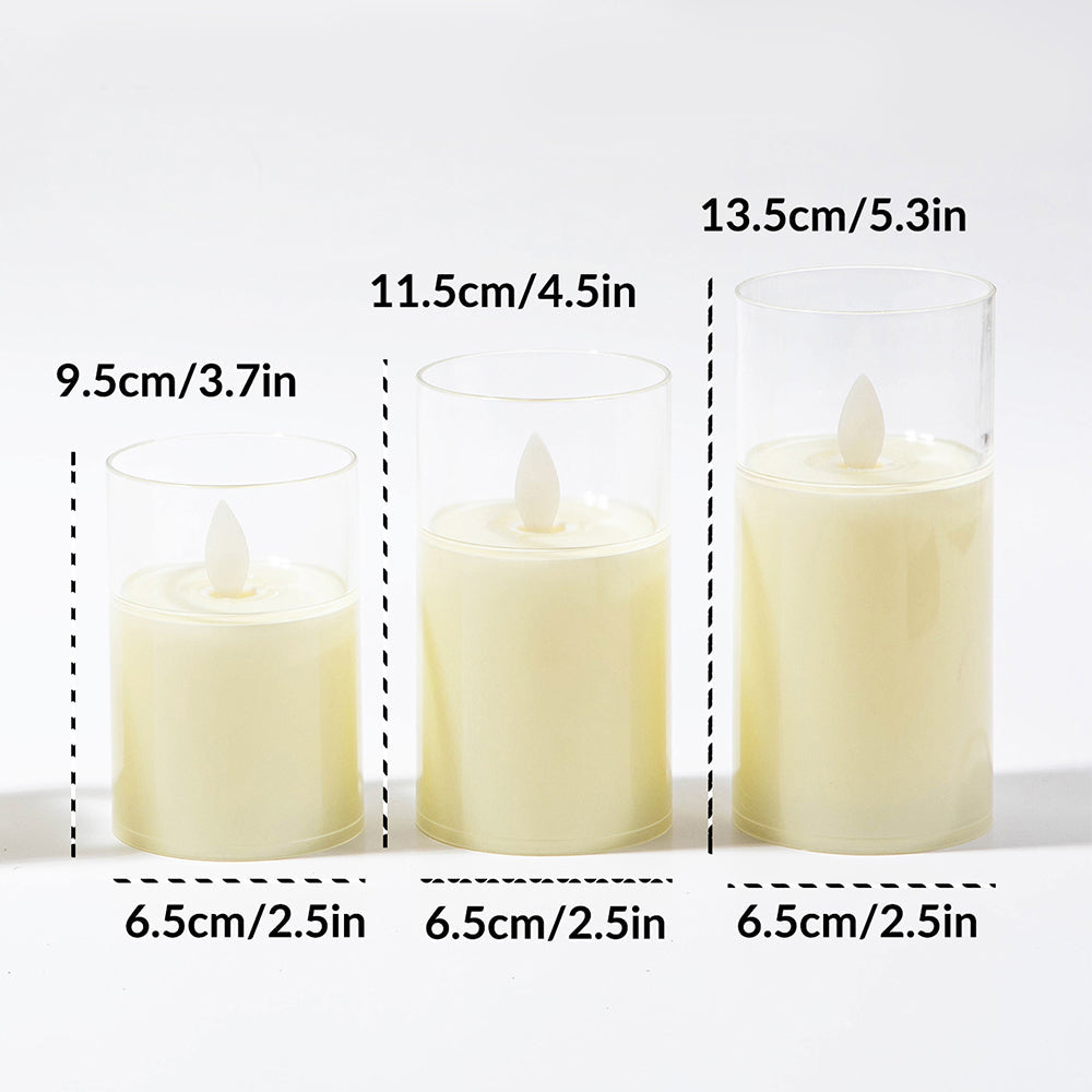 LED Flameless Pillar Votive Candles for Home Table and Party Decor view 9