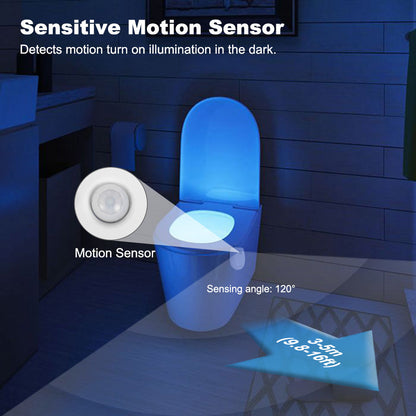 LED Toilet Night Light PIR Motion Sensor Lamp for Bedroom and Hallway view 4