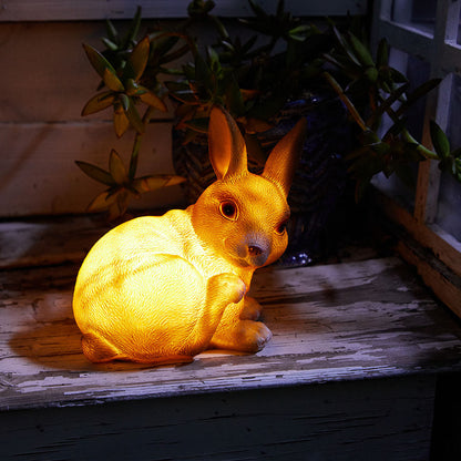 Waterproof Solar Garden Animal and Statue Resin Figurine Lights view 5