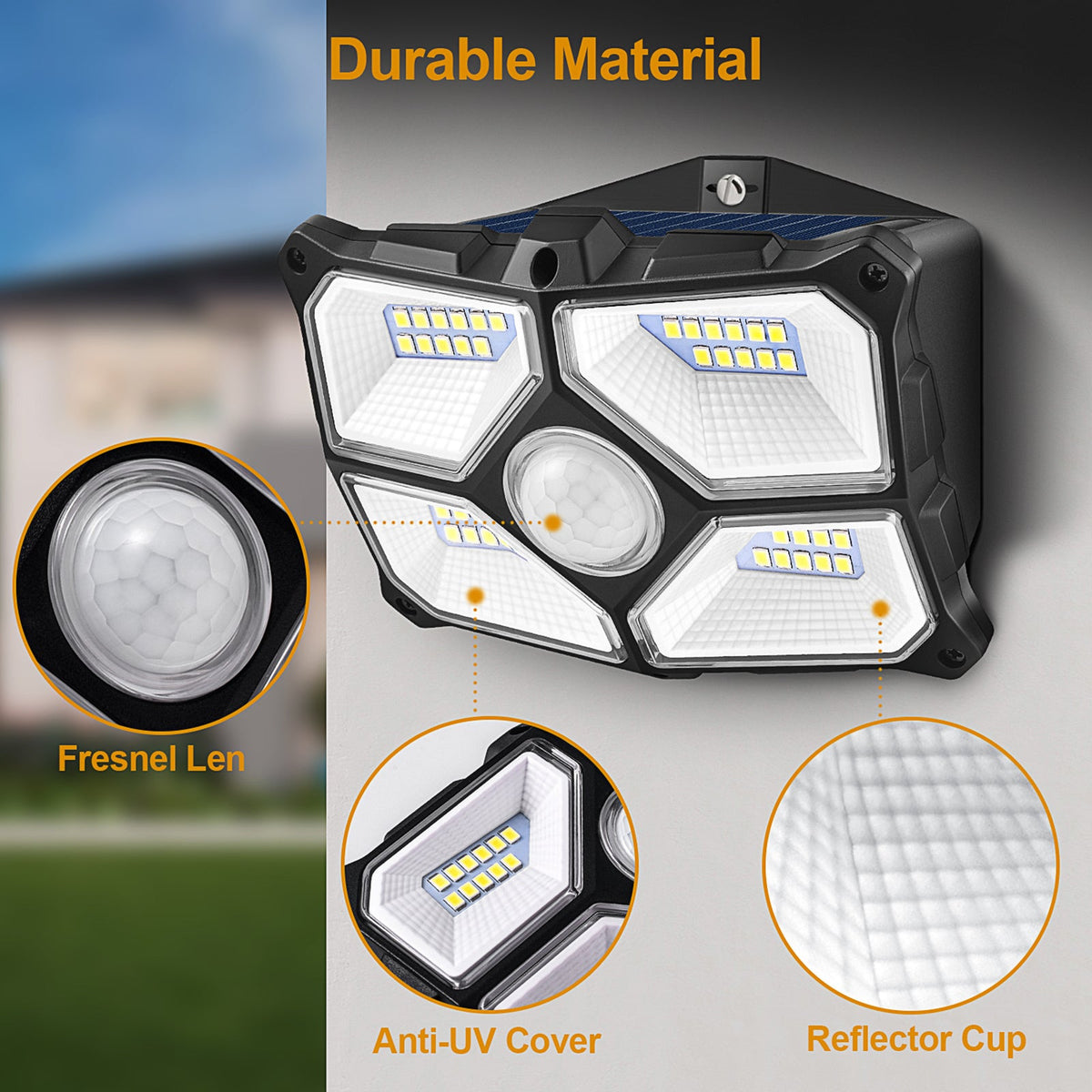 Solar Outdoor 40 LED Wireless Motion Sensor Lights for Garden Yard view 6