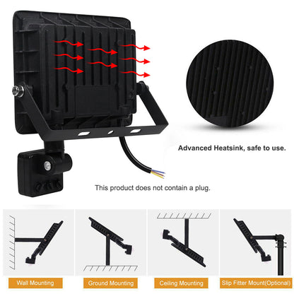 Outdoor PIR LED Motion Sensor Security Lights for Porch and Garage view 4