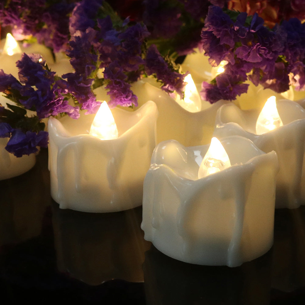 Flameless Flickering LED Tea Lights for Home Table and Party Decor view 3